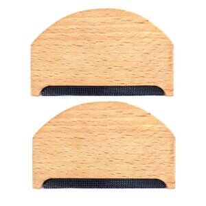 2pcs Wool Cashmere Comb Wooden Lint Remover for Sweaters Coats Knitwear Fuzz